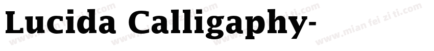 Lucida Calligaphy字体转换